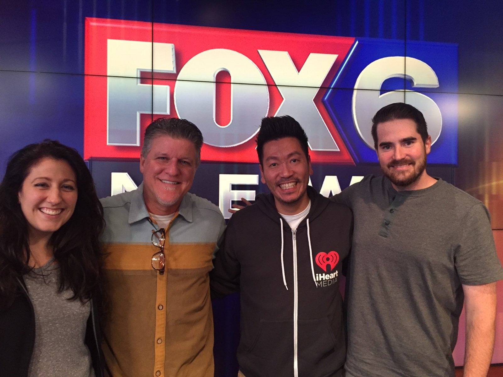 Hannah from 95.7 BIG FM; Scott from FM106.1; Rahny Taylor from 97-3NOW and Ridder from FM106.1